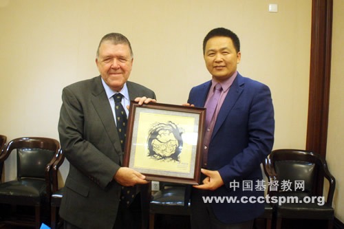 单渭祥副会长（驻会）接待澳大利亚卫斯理事工访问团一行