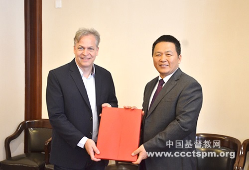 ​单渭祥牧师接待德国新教福音事工协会一行来访