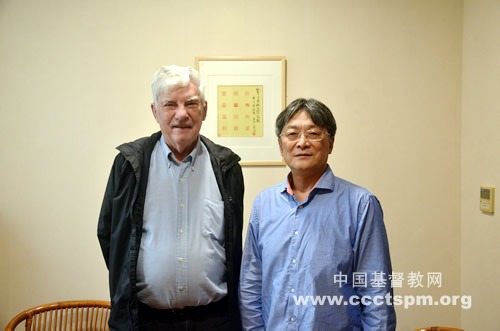阚保平牧师接待加拿大神学家白理明教授