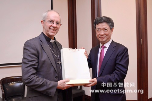 英国圣公会坎特伯雷大主教一行访问中国基督教两会