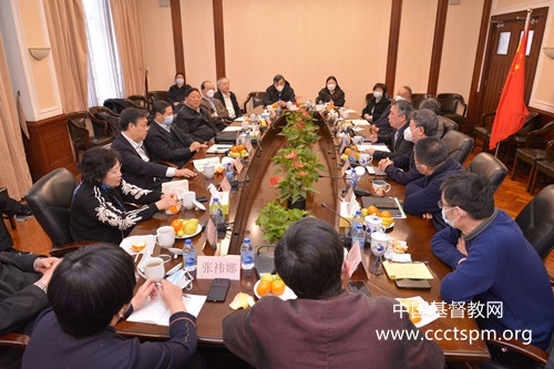 中央社会主义学院党组书记、第一副院长吉林一行走访基督教全国两会