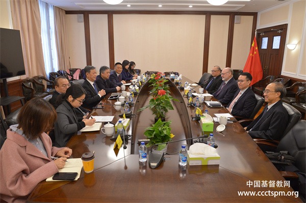 中国基督教两会接待联合圣经公会代表团一行