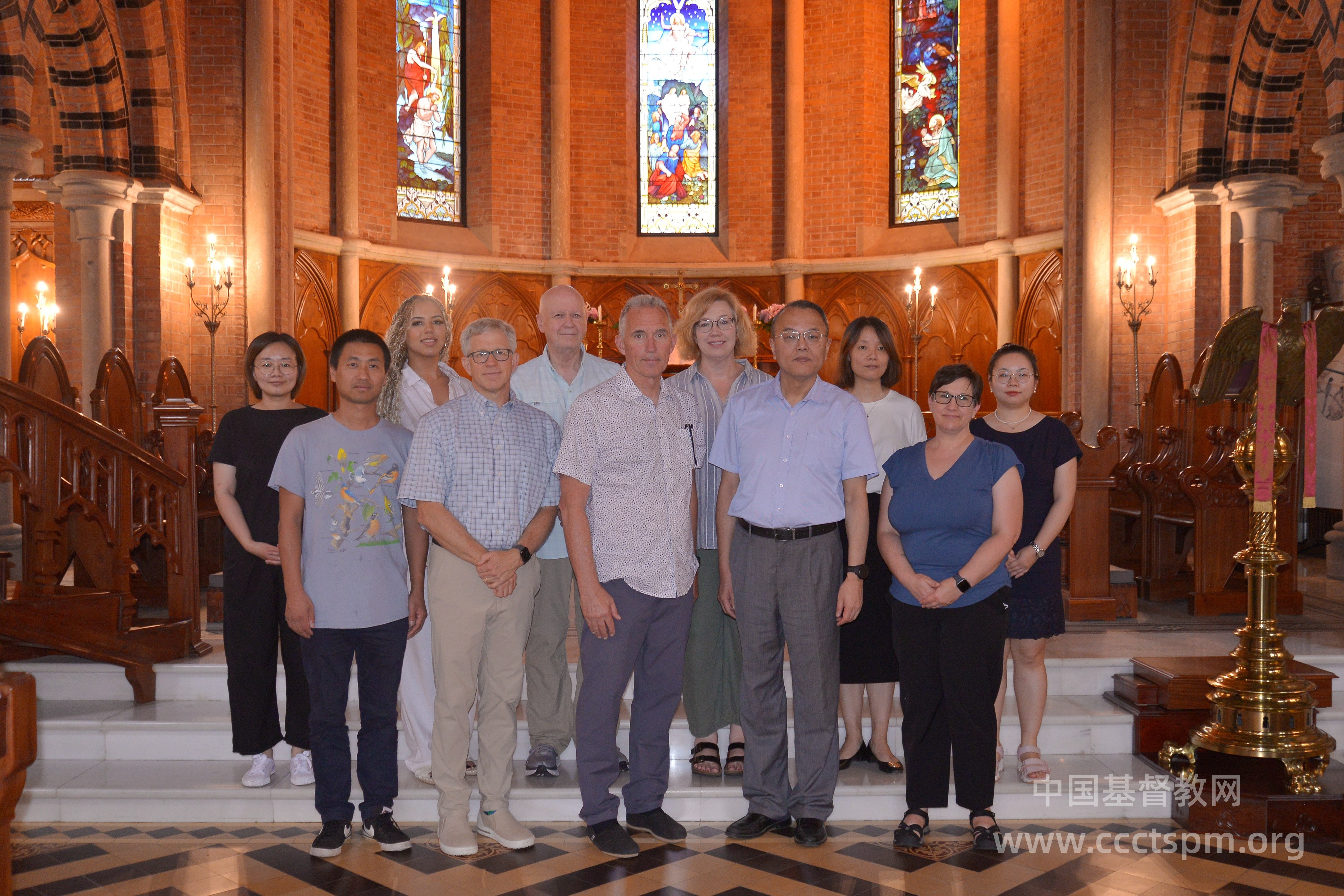 沈学彬牧师接待美国长老会外展基金会代表团