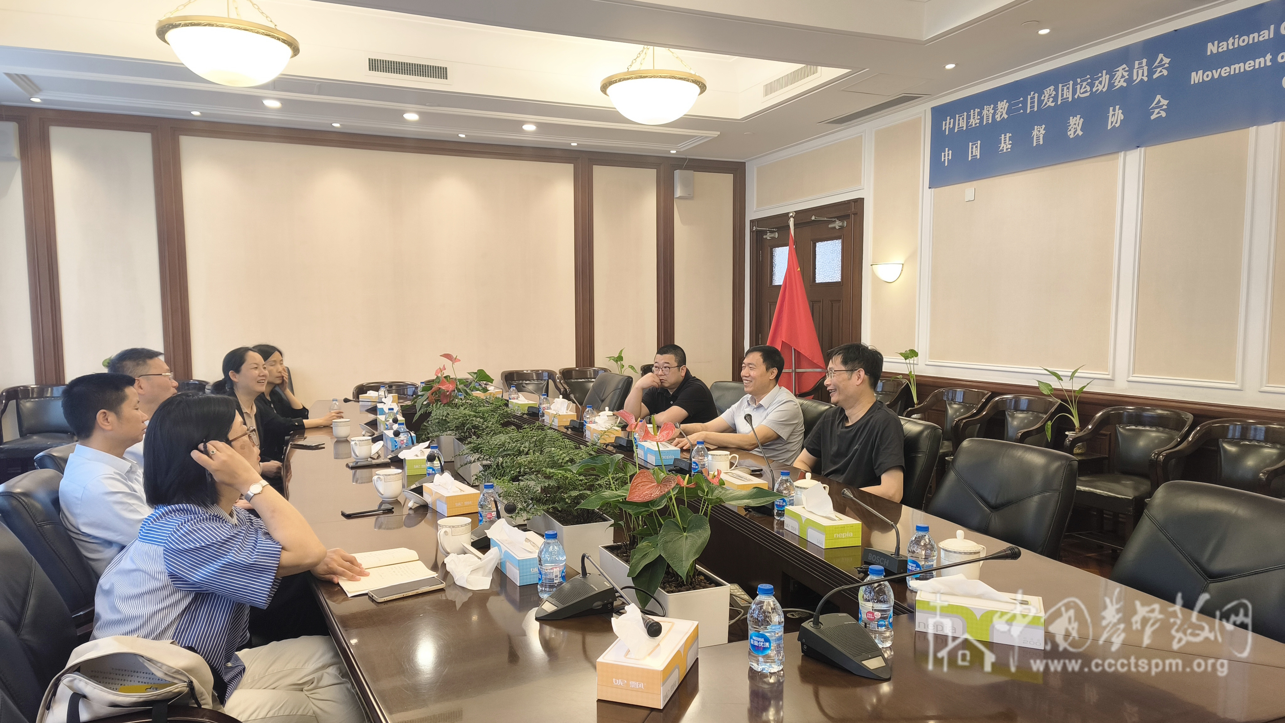 上海市青浦区委统战部相关负责同志到访基督教全国两会