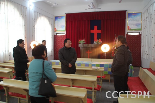 陕西省基督教两会赴渭南教会调研