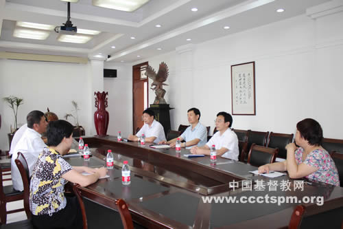 河南省基督教两会接待省委统战部民宗处调研