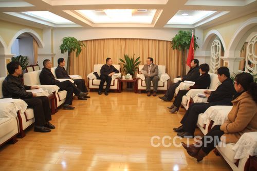 陕西省基督教两会接待省委统战部部长陈强来访
