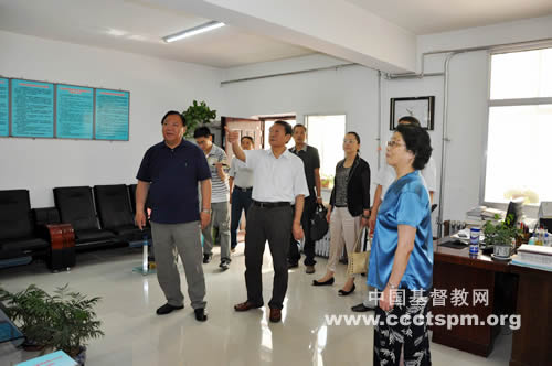 甘肃省基督教两会接待省委统战部部长一行调研