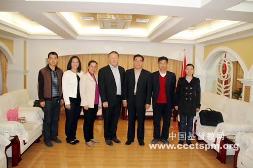 陕西省基督教两会接待美国基督教友人金伍德牧师