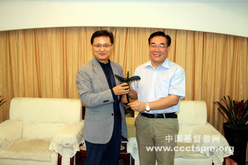 陕西省基督教两会接待韩国上道中央教会朴逢洙牧师一行