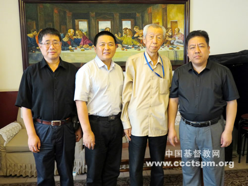 基督教全国两会单渭祥牧师走访天津基督教两会