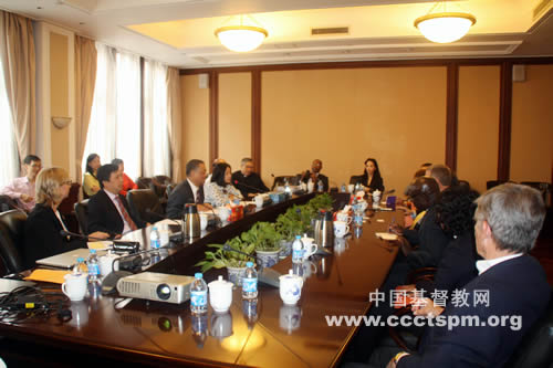 傅先伟长老接待美国纽约圣公会三一堂访问团