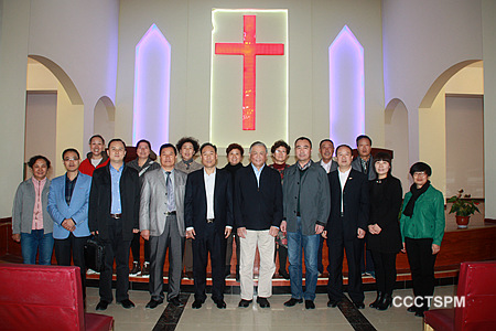 中国基督教三自爱国运动委员会主席傅先伟长老在甘肃教会调研